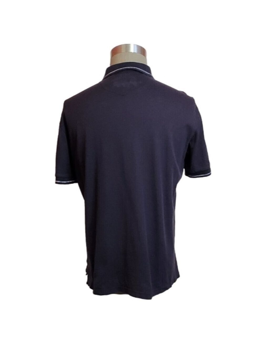 Robert Graham Polo Shirt Navy Cotton Large - Picture 5 of 10